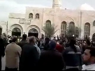 فري برس   حماة   مظاهرة جامع صلاح الدين في جنوب الملعب 6 1 2012
