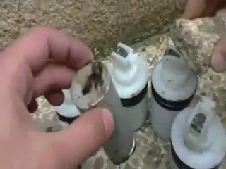 فري برس   حماة عبوات الغازات التي اطلقتها عصابات الأسد على متظاهري حي العليليات 6 1 2012