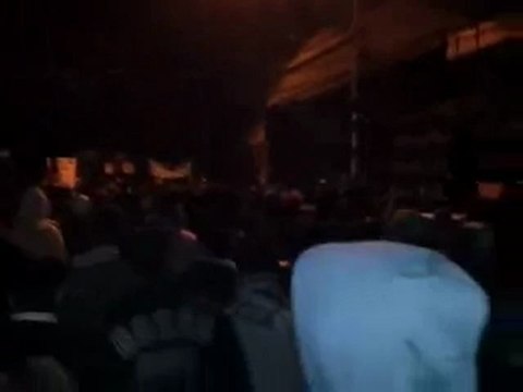 فري برس مظاهرة مسائية زملكا حزة عين ترما ريف دمشق 7 1 2012