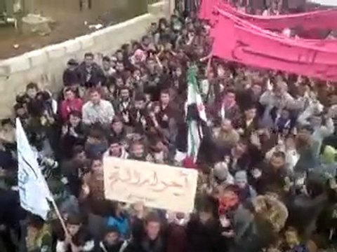 فري برس ادلب بلدة التح مظاهرة الأحد 8 1 2012