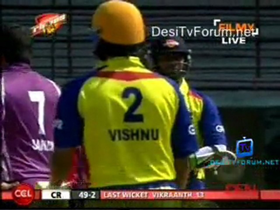Bengal Tigers vs Chennai Rhinos - Chennai Rhinos Inning Ov07-08