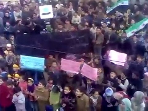 فري برس إدلب مظاهرة جبل الزاوية بسامس 8 1 2012
