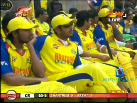 Bengal Tigers vs Chennai Rhinos - Chennai Rhinos Inning Ov11-12
