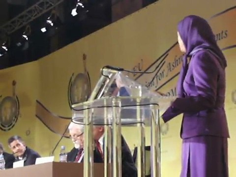 20-01-2012 : intervention de Maryam Radjavi, Présidente de l'opposition démocratique iranienne