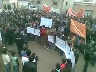 فري برس   ادلب معرشمشة مظاهرة صباحية 10 1 2012