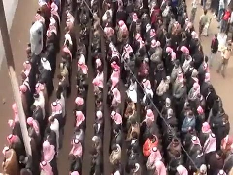 فري برس الصلاة على الشهداء في حمص ديربعلبة 9 1 2012