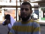 فري برس   حمص كرم الزيتون مقابلة الرد على الخطاب 10 1 2012 ج3