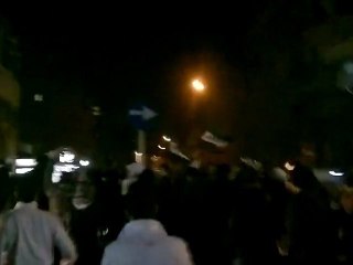 فري برس   مسائية في حي الميدان رداً على خطاب الزرافة10 1 2012