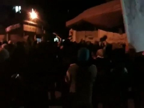 فري برس مظاهرة مسائية دمشق جوبر 10 1 2012 ج1