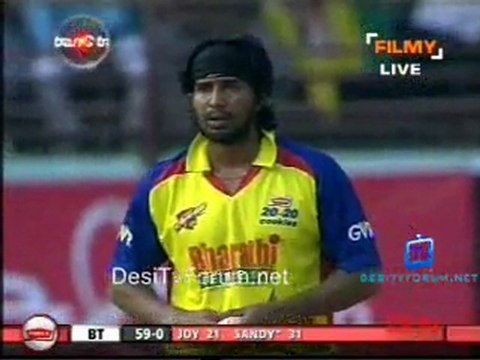 Bengal Tigers vs Chennai Rhinos - Bengal Tigers Inning Ov09-10