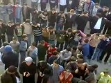فري برس   ادلب  الغدفة  غضب شعبي رداً على خطاب الجزار 10 1 2012