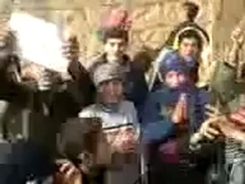فري برس حلب الأبزمو مظاهرة ردا على الخطاب 10 1 2012