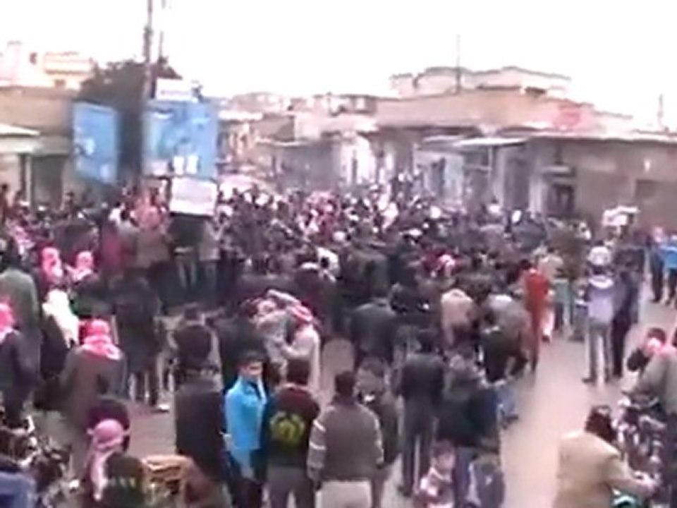 فري برس   حلب   تل رفعت    مظاهرة حاشدة ردا على الخطاب 10 1 2012