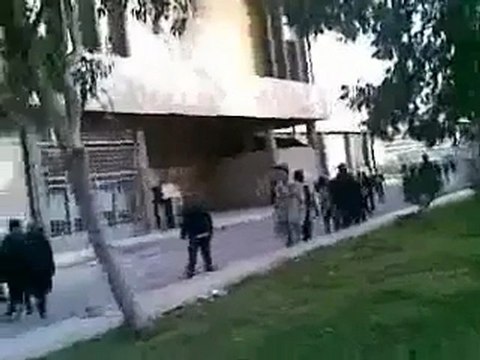 فري برس حلب جامعة حلب مظاهرة كلية التربيه 10 1 2012