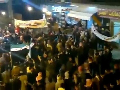 فري برس حلب مارع مسائية الرد على الخطاب 10 1 2012 ج1