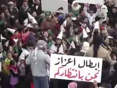 فري برس تل رفعت مظاهرة حاشدة في جمعة دعم الجيش الحر 13 1 2012 ج3