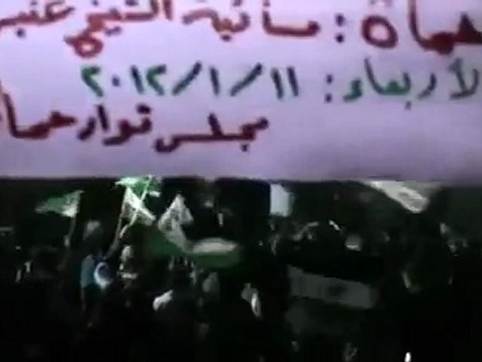 فري برس   حماة   مسائية الشيخ عنبر 11 1 2012 ج1