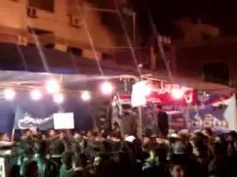 فري برس ريف دمشق دوما مظاهرة مسائية في مجلس عزاء الشهداء 1 11 2012 ج1