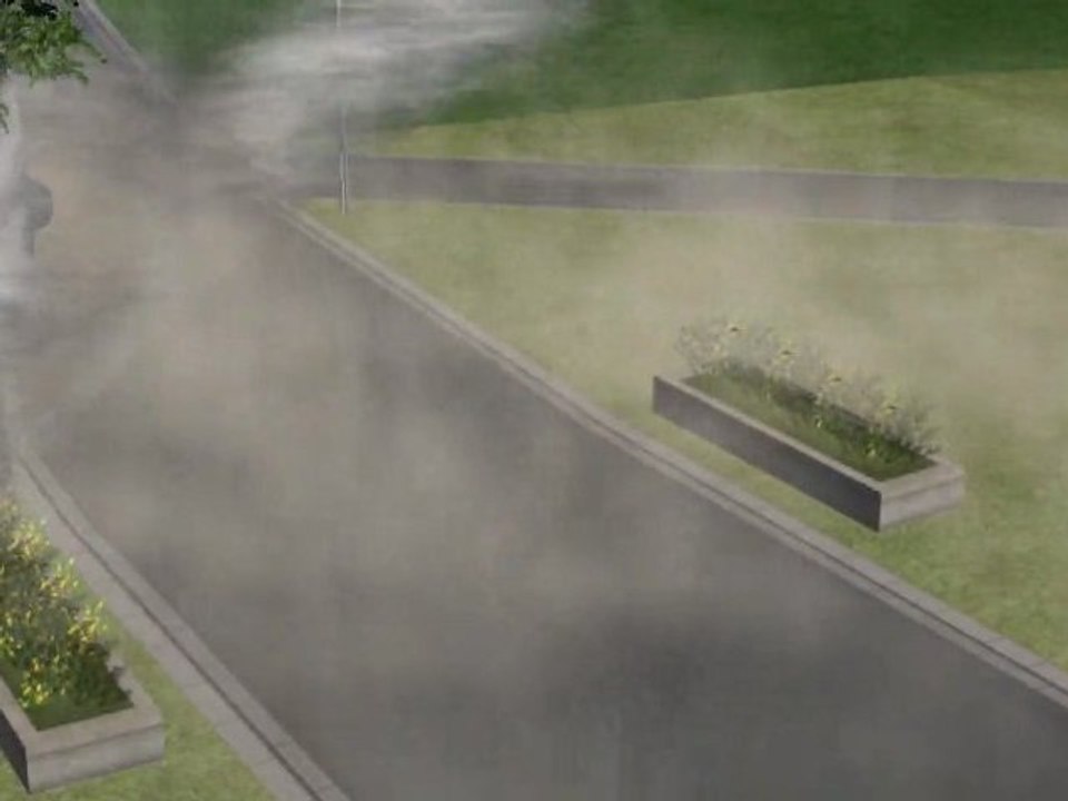 Virtual Tornado Attacks Local Town