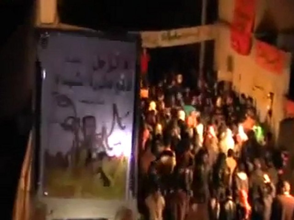 فري برس   تل رفعت  مظاهرة مسائية في خميس شهيد جيل جاكييه 12 1 2012 ج2