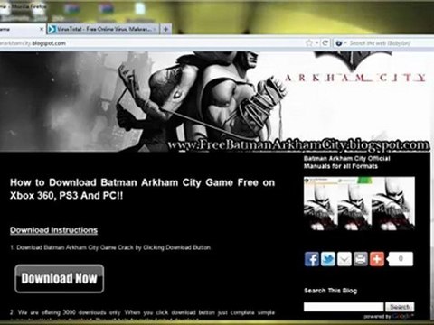 Batman Arkham City Product Key pc (activation) Updated 2012