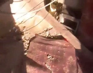 فري برس   كرم الزيتون مكان دخول القذيفة