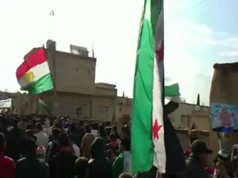 فري برس عامودا جمعة دعم الجيش السوري الحر 13 1 2012