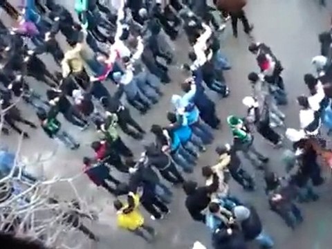 فري برس دمشق حي برزة جمعة دعم الجيش الحر 13 01 2012 ج2