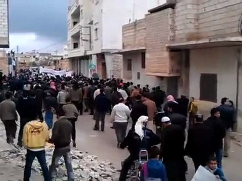 فري برس حلب الاتارب جمعة دعم الجيش الحر 13 1 2012