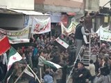 فري برس   مارع   ريف حلب   مظاهرة جمعة دعم الجيش الحر 13 1 2012