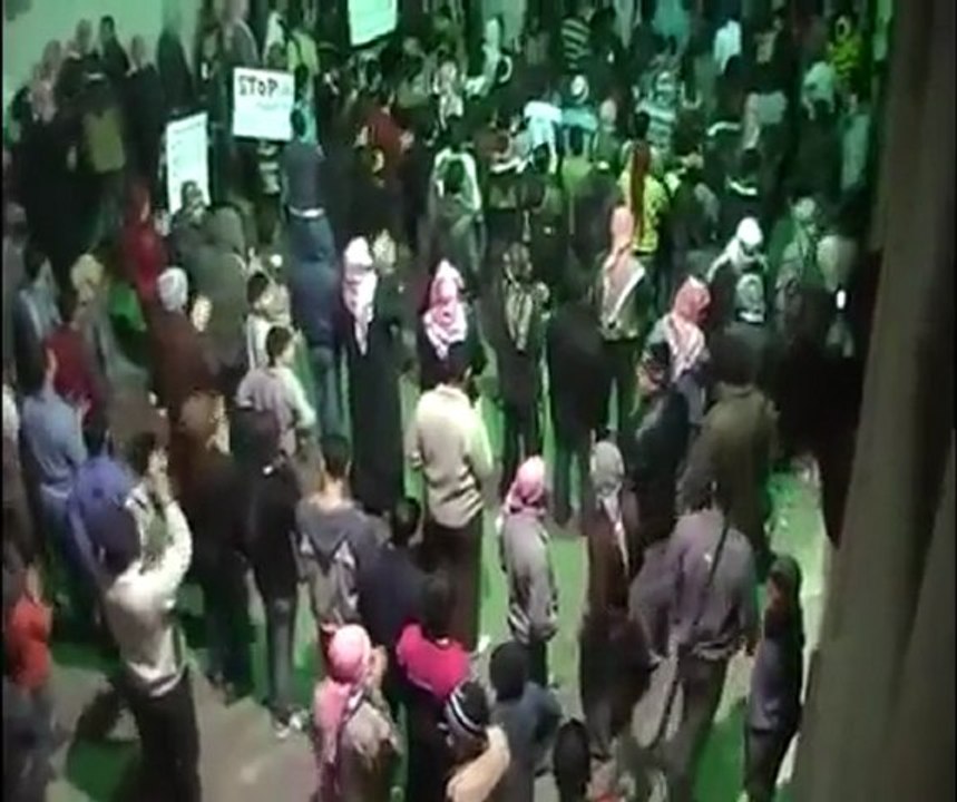 فري برس   حماه  حي الحميدية   مسائية  الجيش الحر 14 1 2012