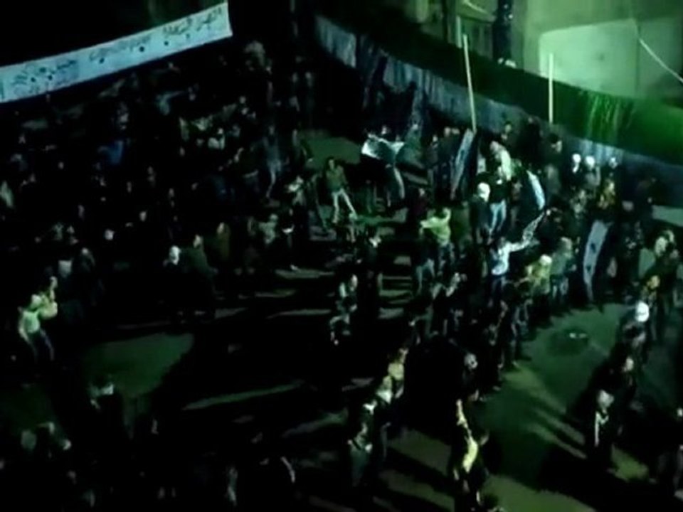 فري برس   مسائية برزة بنت دمشق الثائرة 14 1 2012