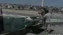 Guy stung by stingray !!!