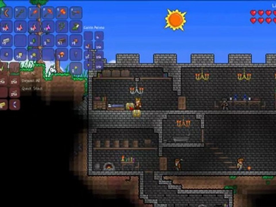 Une méteorite c'est long et pas tres rentable - Terraria