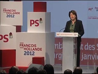 Rassemblement du Bourget : le discours de Martine Aubry