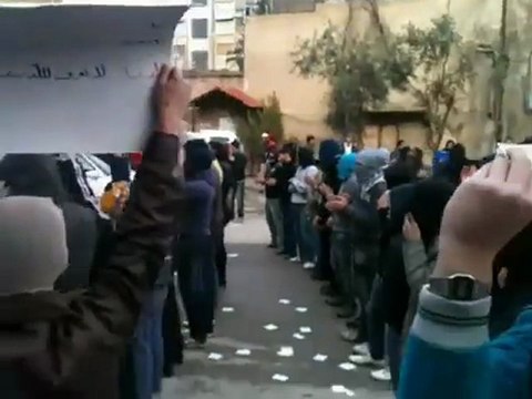 فري برس جمعة دعم الجيش السوري الحر دمشق جوبر 13 1 2012 ج1