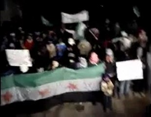 فري برس   حلب الابزمو مسائية دعم الجيش الحر 13 1 2012