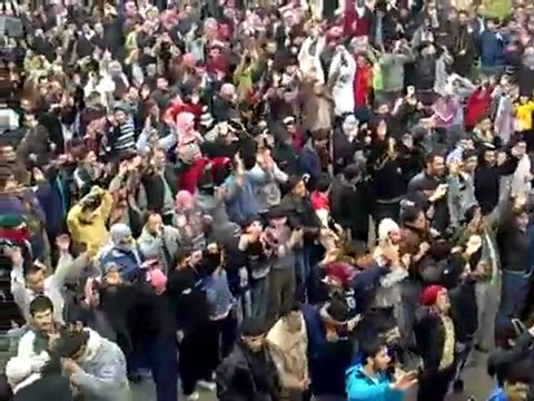 فري برس حماة حي طريق حلب مظاهرة جمعة دعم الجيش الحر 13 1 2012 ج1