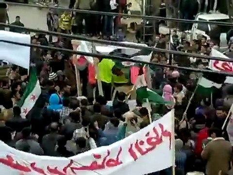 فري برس حماة بلدة خطاب جمعة دعم الجيش الحر 13 1 2012