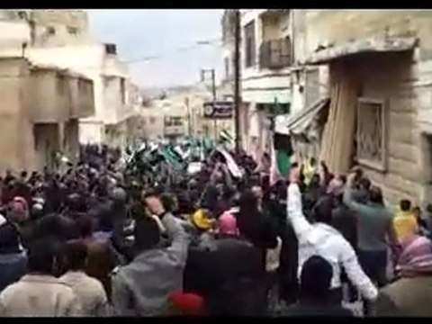 فري برس حماة جمعة دعم الجيش الحر الصابونية والعليليات13 01 2012