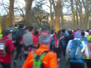 Départ Ice trail 2012 - St Martin du tertre