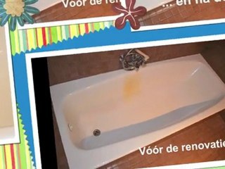 Renovatie van emaille badkuip