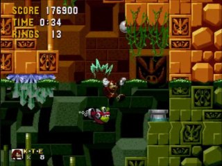 Let's Play Knuckles In Sonic 1 #3 A Labarynth, A Starry Sky And A Ranting Man