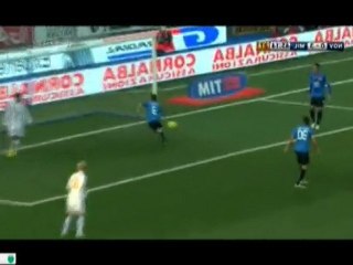 Novara - Milan 0- 3 Goal Magia di Tacco Ibrahimovic