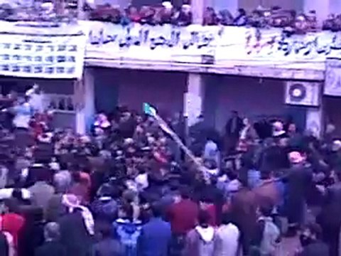 فري برس حماة كرناز مظاهرة صباحية حاشدة 15 1 2012