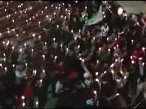 فري برس مسائية الشموع درعا البلد وتضامن مع جيل جاكيه 15 1 2012 ج2