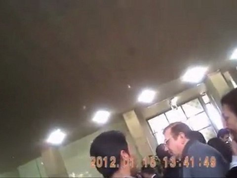 فري برس اعتصام المحامون في القصر العدلي بحلب امام غرفة النائب العام 15 1 2012