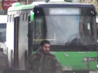 فري برس   اقتحام حي القابون لمنع المظاهراة 13 1 2012