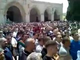 فري برس   الاف المسلمين يخرجون بالمسجد الاقصى نصرة للشام وللثورة