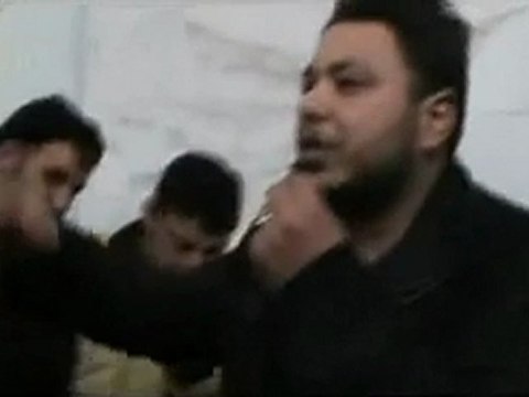 فري برس حمص باباعمرو كلمة خالد أبو صلاح في جنازة أخيه 15 1 2012